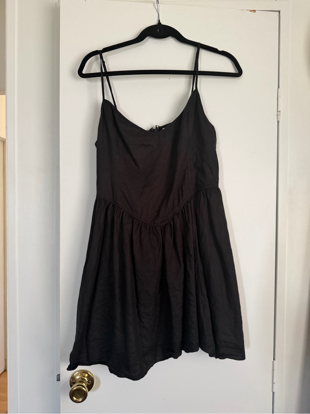 ARITZIA Influence Fit and Flare Organic Linen Mini Dress